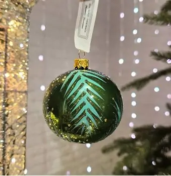 Christmas Leaf Ball Hanging Decoration - ნაძვის ხის სათამაშო