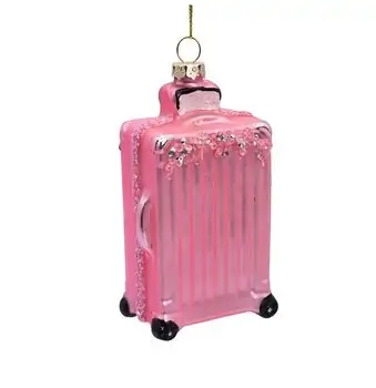 Glass Suitcase Hanging Decoration - ნაძვის ხის სათამაშო