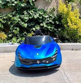 Ferrari Electric Car Painting Blue - ელექტრო მანქანა, 3 image