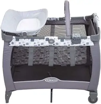 Graco CONTOUR ELECTRA BLOCK PARTY ორ დონიანი საწოლ-მანეჟი, 5 image
