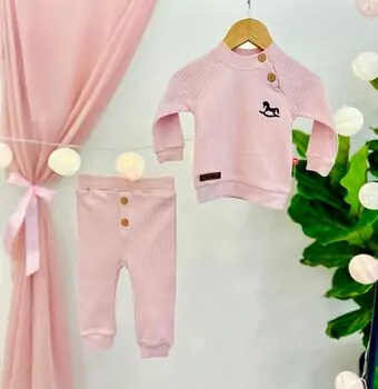 Vintage Baby 2in1 Set MURATBABY Beige 6819 საბავშვო ტანსაცმლის ნაკრები