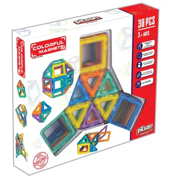 Pilsan Colorful Magnets 30Pcs 03 705 მაგნიტური კონსტრუქტორი