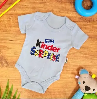 Bodysuit Kinder Surprise Blue ჩვილის ბოდე
