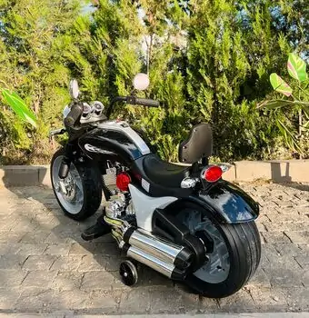 Electric Moto Harley Painted Black - ელექტრო მოტოციკლი, 5 image