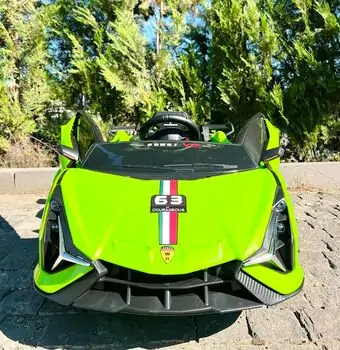 Electric Car Green  - ელექტრო მანქანა, 3 image