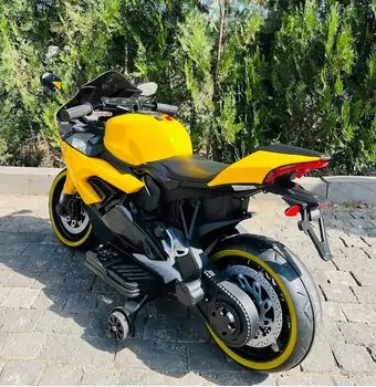 Electric Moto BMW Yellow - ელექტრო მოტოციკლი, 4 image