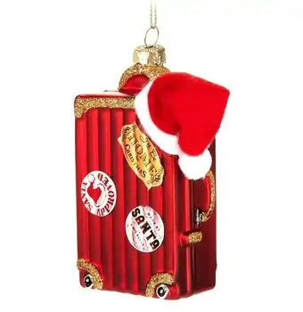 Christmas Box with Christmas Hat Hanging Decoration - ნაძვის ხის სათამაშო, 3 image