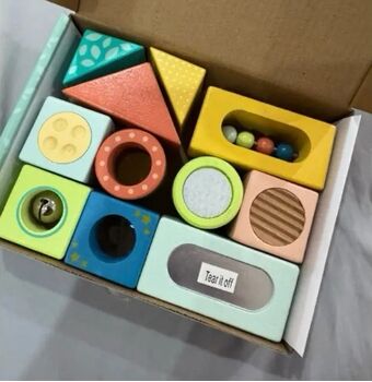 Wooden ​Multifunctional Sensory Block Set - ხის მრავალფუნქციური სენსორული კუბიკების ნაკრები, 2 image