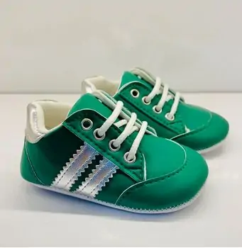 Papulin Baby Shoes 0-12 Months 2113 ჩვილის ფეხსაცმელი GREEN