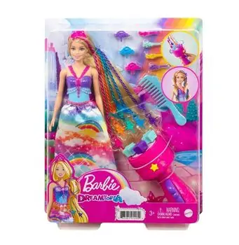 Barbie Dreamtopia Braided Princess Doll MTL-GTG00 ბარბის თოჯინა აქსესუარებით, 7 image