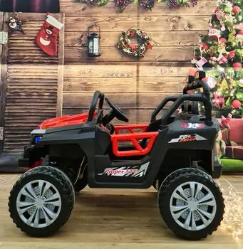 Buggy Explorer Jeep Red - ელექტრო მანქანა კაუჩუკის საბურავებით, 2 image