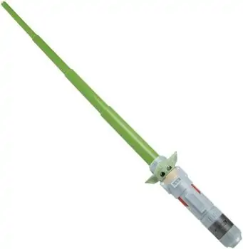 Star Wars Lightsaber Squad - The Child - Extendable Green ვარსკვლავური ომების სათამაშო ხმალი, 2 image