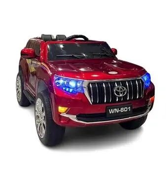 Toyota Land Cruiser Car Painted Red - ელექტრო მანქანა კაუჩუკის საბურავებით