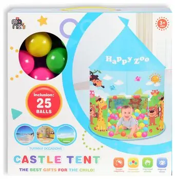 Moni Toys Yurt Tent + 25 Ocean Balls 995-5001Ι - საბავშვო სათამაშო კარავი, 4 image