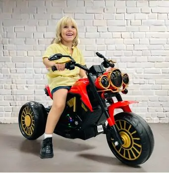 Harley Davidson Motorcycle Red - ელექტრო მოტოციკლი