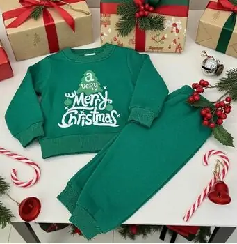 A Very Merry Christmas 2 In 1 Set Green - საბავშვო საახალწლო სპორტული ნაკრები