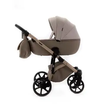 Adamex Nola Natura 3 in 1 Stroller Cappuccino - საბავშვო ეტლის კომპლექტი, 4 image