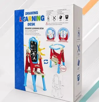 Double Sided Drawing And Learning Board - საბავშვო ორმხრივი სახატავი დაფა, 3 image