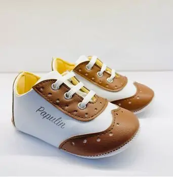 Papulin Baby Shoes 0-12 Months 2131 ჩვილის ფეხსაცმელი BROWN