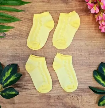 Baby Socks Cotton Yellow საბავშვო წინდები
