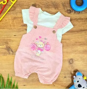Cheer Up Overalls Pink -კომბინიზონი