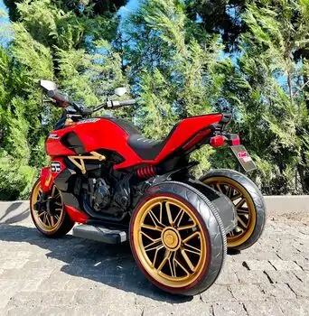 Electric Motorcycle Red  -  ელექტრო მოტოციკლეტი, 5 image