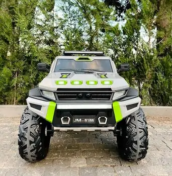 Big Electric Jeep Shark Power Grey - ელექტრო მანქანა კაუჩუკის საბურავებით, 3 image