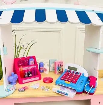 Beauty Store Cash Register Playset for Girls - სათამაშო ფუნქციური  სალარო აპარატი, 2 image