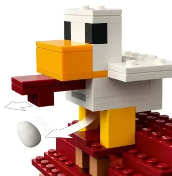 Lego Minecraft 21273 The Ghast Balloon Village Attack, 5 image