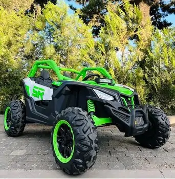 RC Racing Super Car Green - ელექტრო მანქანა კაუჩუკის საბურავებით