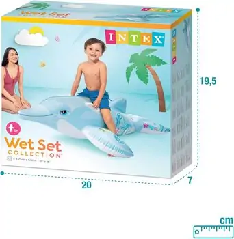 Intex 58535NP Lil' Dolphin Ride-On- გასაბერი ლეიბი, 6 image
