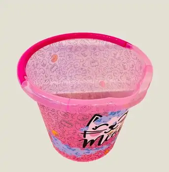 Tuffex Patterned Baby Washing Bucket 13 Lt. ჩვილის დასაბანი სათლი Pink, 2 image