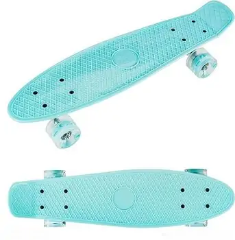 Penny Board Turquoise With LED Wheels პენიბორდი