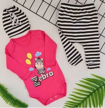 Lovely Zebra Clothes Set საბავშვო ტანსაცმლის ნაკრები