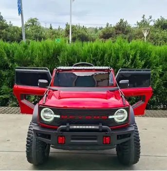 Beyond 66 Electric Car Painted Red - ელექტრო მანქანა კაუჩუკის საბურავებით, 4 image