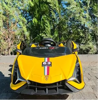 Electric Car Speed 63 Yellow - ელექტრო მანქანა, 5 image