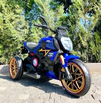 Electric Motorcycle Blue -  ელექტრო მოტოციკლეტი, 2 image