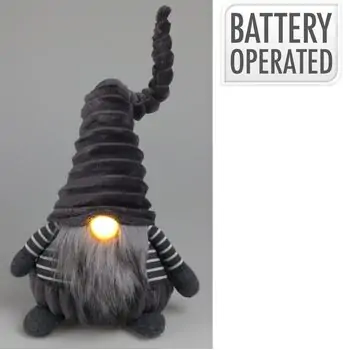 Christmas Figure Little Gnome With Led საახალწლო დეკორაცია განათებით