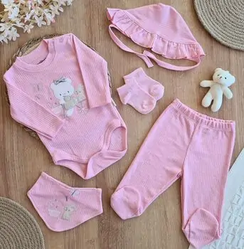 Bicycle Bear Set - ჩვილის სამოსის ნაკრები