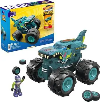 MEGA Hot Wheels Monster Trucks Building Toy Playset HDJ95 სათამაშო ასაწყობი მანქანა