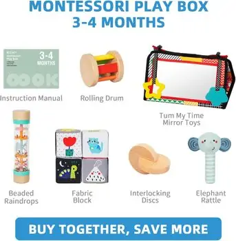 Tooky Toy Montessori Play Box  - განსავითარებელი სათამაშო, 8 image