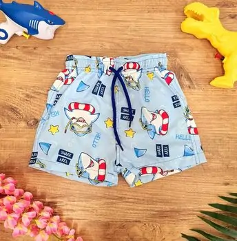 Summer Shorts Hello Shark Area Blue საზაფხულო შორტი