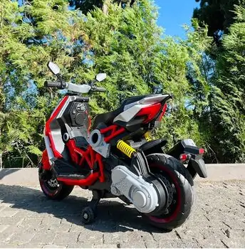 Electric Moto Sport Red - ელექტრო მოტოციკლი კაუჩუკის საბურავებით, 5 image