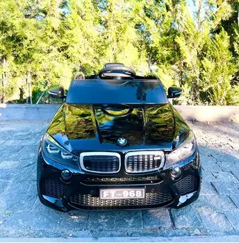 BMW X6 Electric Car Painted Black - ელექტრო მანქანა კაუჩუკის საბურავებით, 3 image