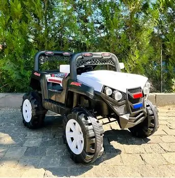 Mini Mitsubishi Jeep White - ელექტრო მანქანა
