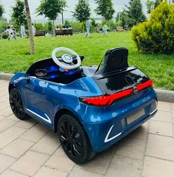 Cangaroo Mercedes-Benz Concept EQA Blue ელექტრო მანქანა კაუჩუკის საბურავებით და ტყავის სავარძლით, 5 image