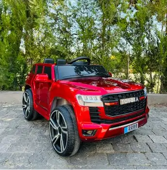 Toyota Land Cruiser Painting Red - ელექტრო მანქანა კაუჩუკის საბურავებით