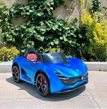 Ferrari Electric Car Painting Blue - ელექტრო მანქანა, 2 image