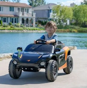 McLaren Racing Car Orange - ელექტრო მანქანა კაუჩუკის საბურავებით, 5 image