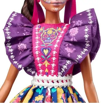Barbie HBY09 2022 Día De Muertos Doll - სათამაშო ბარბის თოჯინა, 10 image